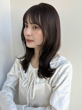 ラフ フロム ガーデン(Laf from GARDEN) ミディアム/レイヤーカット/顔周りカット/透明感カラー