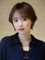 ピークアブー アヴェダ アトレ恵比寿(PEEK-A-BOO AVEDA)&nbsp;柔らか抜け感外ハネショート 前髪ありショート 大人可愛いヘア