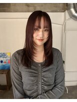 マーケット(MARKET)&nbsp;レイヤーカット×ボルドーカラー