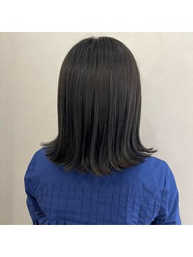 アンドワン 自由が丘(＆ONE) 【&ONE 自由が丘】切りっぱなしボブ　× グレージュ