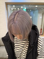 ネウィ 大分中央町店(newi) ペールパープル×ハイトーンボブ