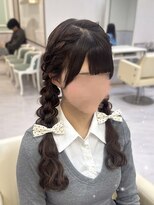 ヘアセットアリエス(aries) 編みおろしツイン