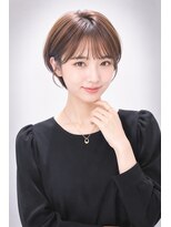エートス(ethos)&nbsp;三好市美容室 丸みショートベージュ