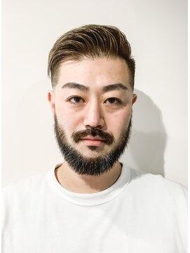フジヤマ バーバー ショップ(FUJIYAMA BARBER SHOP) 七三オールバックツイストパーマコンマヘア