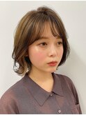 20代30代40代◎【長谷川】大人可愛い無造作カール外ハネボブ