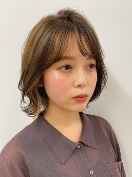 エアー 横浜(AIR) 20代30代40代◎【長谷川】大人可愛い無造作カール外ハネボブ