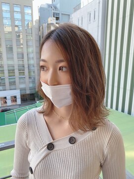 ロンド ストラーダ 心斎橋(Lond strada) ショート×ハイライト白髪ぼかし×マチルダボブ[心斎橋]