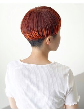 ザヘアメイクシェア(THE -HAIR MAKE SHARE-) オレンジショート