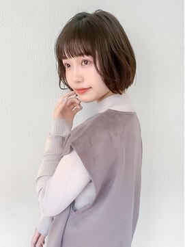 オーブ ヘアー ライト 明石店(AUBE HAIR light) 20代・30代_あごラインミニボブ