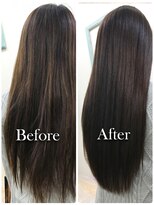 ヘアープロデュース ケー(HairProduceK)&nbsp;20代30代さらさらナチュラルストレートロング補正髪質改善カラー