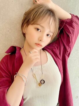 アッシュ 久が原店(Ash) ミルクティーベージュ/ショートボブ