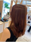 ブラウンカラー/髪質改善縮毛矯正/髪質改善/韓国風/韓国ヘア