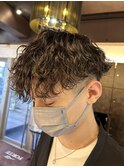 波巻きパーマ
