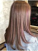 大人可愛いピンクハイライト♪