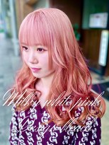 カフェアンドヘアサロン リバーブ(cafe&hair salon re:verb)&nbsp;ミルキーホワイトピンク