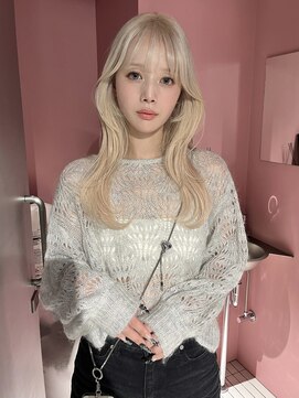 ペレ 梅田(PELE) 前髪/アンブレラカラー/こなれミディ/イメチェン/ウェーブパーマ