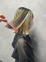 ティグルフォーヘア(TIGRE for hair)&nbsp;アンブレラカラー　ブロンド×グレー