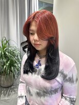 アニュー(A'nyu)&nbsp;レッドカラーケアブリーチルーツカラーアンブレラカラー