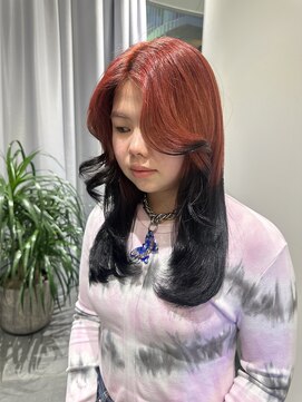 アニュー(A'nyu) レッドカラーケアブリーチルーツカラーアンブレラカラー