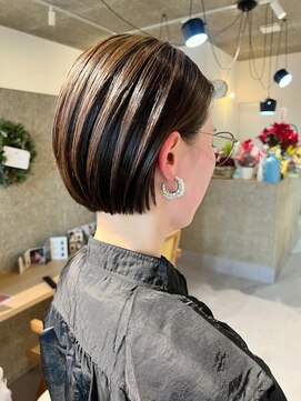 グッドライフヘアー(GOOD LIFE hair) 『　暗めカラー×オールバックショート　』