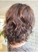 セミディグラレイヤーウェーブ×パーマ/30代40代50代60代