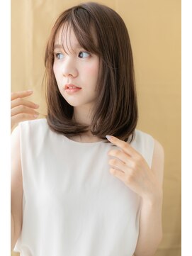 カバーヘア ブリス 北浦和(COVER HAIR bliss) マロンベージュ小顔ワンカール艶感ストレート313X北浦和20代30代