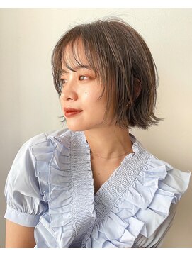 ボヌール オオサカ(Bonheur OSAKA) 【stylist大山】レイヤーボブ◎アッシュベージュ