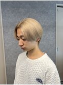 ホワイトメッシュ/ツイスト/ツイスパ/パーマ/メンズ/眉毛