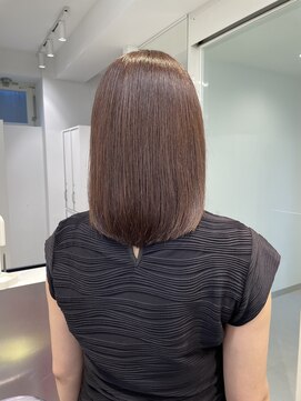 ウル 表参道(HOULe) ツヤ感ミディ髪質改善ボブ顔まわりレイヤー20代30代40代[表参道]