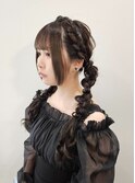 ライブ・推し活に！編み込みツインテール