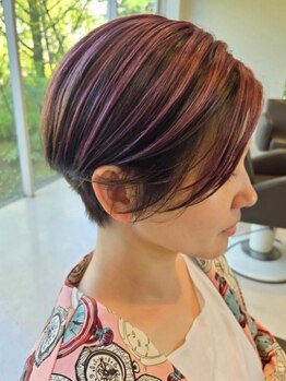 ユウヘアー 大高店(U Hair)の写真/【講師も務めるカラーリスト在籍】透明感カラー、インナーカラー、ハイライト、白髪ぼかしまで♪