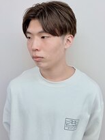 モリオ(morio)&nbsp;センターパート/モカブラウン/ブリーチ/モカムース/モテる髪型