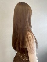 ミュラ(mulah)&nbsp;ブリーチなし透け感カラーシアーベージュ＊艶髪ストレート