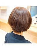 大人可愛い大人美人小顔カットひし形ショート