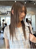 シャギーレイヤーカット/透明感ブラウン/ブラウンカラー