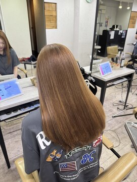 アジールヘア 所沢プロペ通り店(agir hair) ◎透明感！ハイトーン×ミルクティーベージュ韓国風所沢