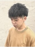 ツーブロックショート