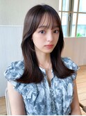 ロングレイヤー/ラベンダーブラウン