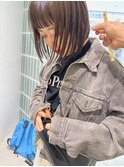前髪.マルチダボブ.ピンクベージュ.インナーグレージュ/.mood21