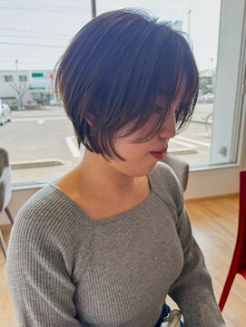 アンドファイン ヘアビューティー(&Fine hair beauty) 綺麗めショートボブ×アッシュブラウンUP