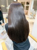 ラナヘアーサロン コウゾウジ(Lana hair salon KOZOJI)&nbsp;艶感ストレートロング　ミディアムヘア/デザインカラー/春日井駅
