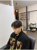 毛流れフェザーパーマ