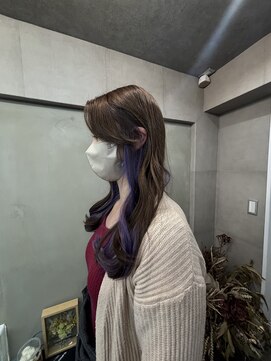 ファビ 渋谷(Fab) くびれヘア/暗めカラー/アプリコットオレンジ/縮毛矯正