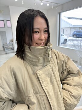 ザワン(the one .) 【the one.】タイトなボブと顔まわりのレイヤー -TANAKA-