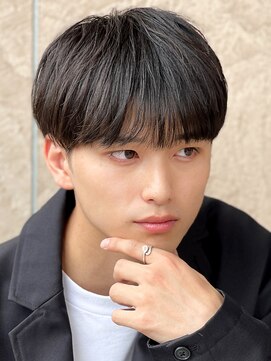 エルマーク 京都駅前(L-MARK) マッシュヘア/黒髪/メンズカット/men's/フェザーパーマ