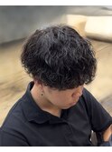 トレンド感抜群!強め波巻きシャドウパーマ