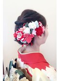 着物に似合うヘアセット