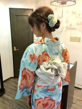 ヘアーフェイス リンド(hair face Lindo) 浴衣の着付けヘアーアレンジ