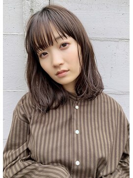 ミィ 表参道(mee.) 【mee.】ハセガワヒトシ　ブラウンベージュ　ロブ☆表参道