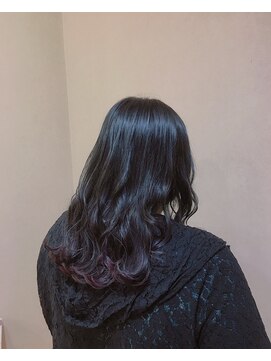 ジプソ(Gypso Hair salon) 【 ダークラベンダー × ナチュラル裾カラー 】